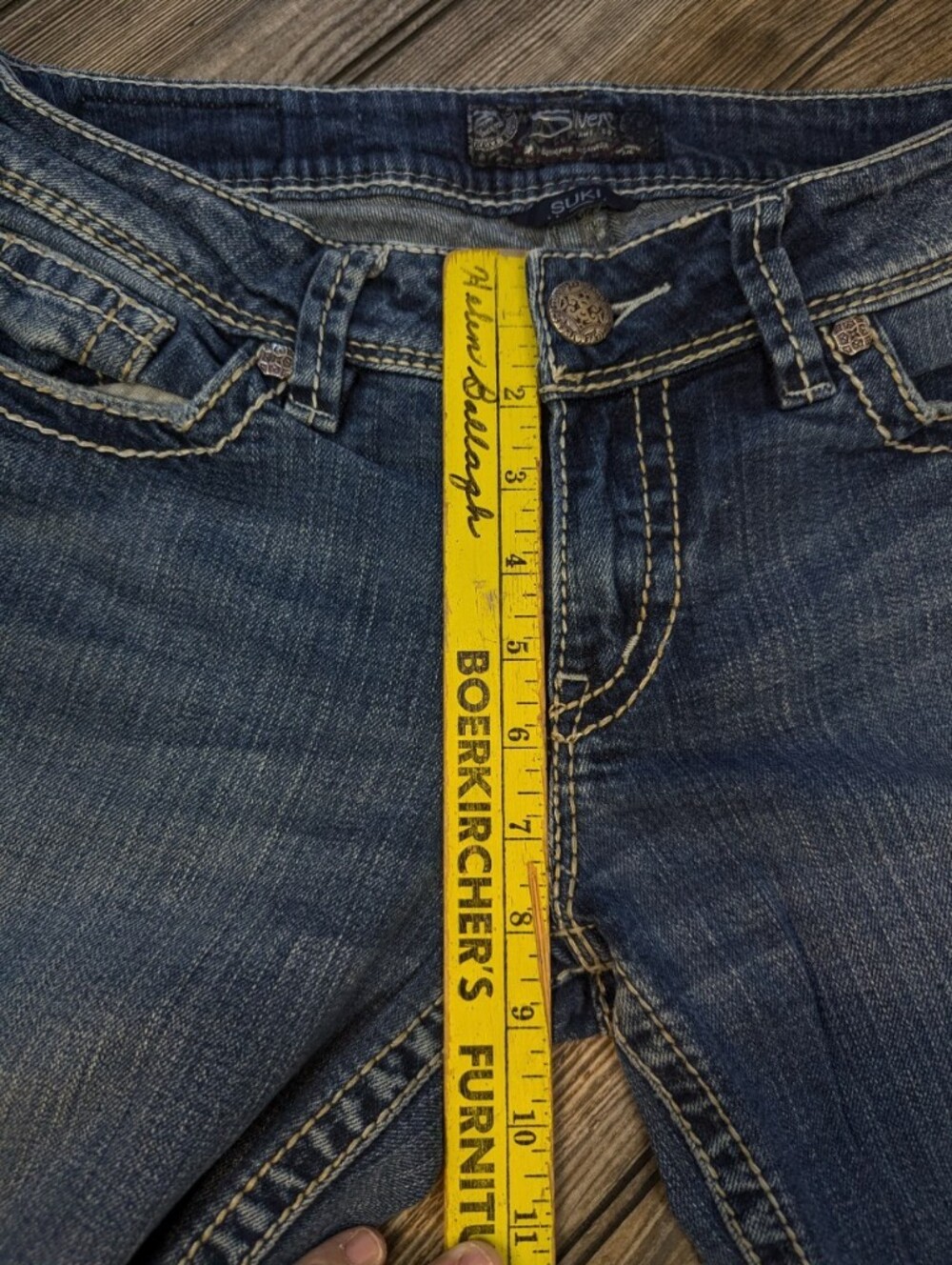 Silver Jeans Co. Sz 28 Suki Mid Rise Bootcut Jeans Curvy Fit - Picture 10 of 12